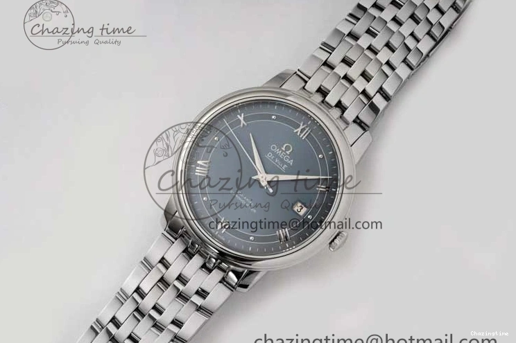 0228 De Ville SS DIWF 1:1 Best Edition Light Blue Dial SS Markers on SS Bracelet MIYOTA TopPick 7850